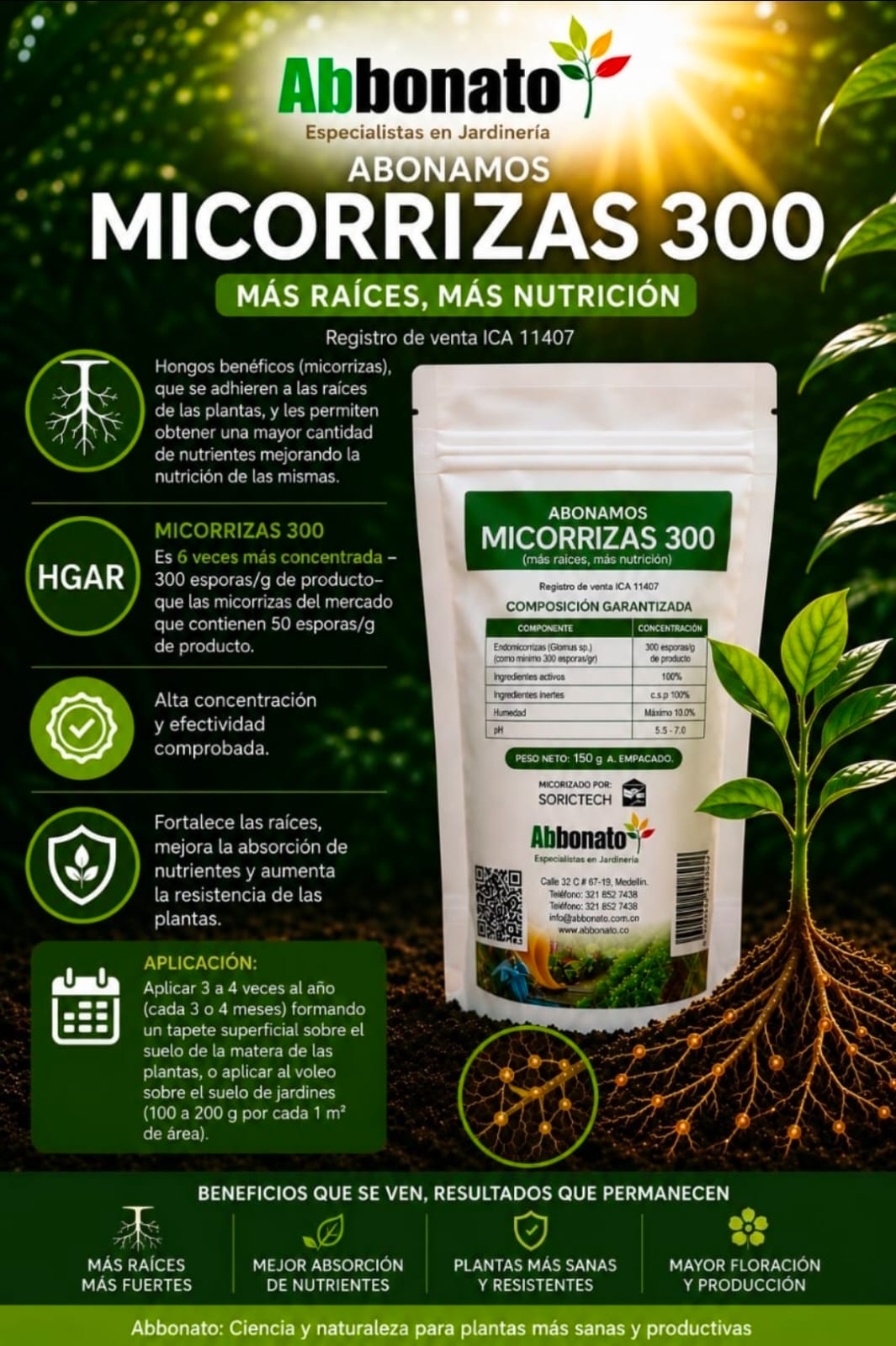 Micorrizas 300 x 750g
